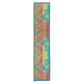 Court NAPPE, Chemin de table Vert Rouge ORIENTAL (Devant)