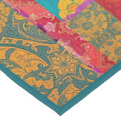 Court NAPPE, Chemin de table Vert Rouge ORIENTAL (Coin)