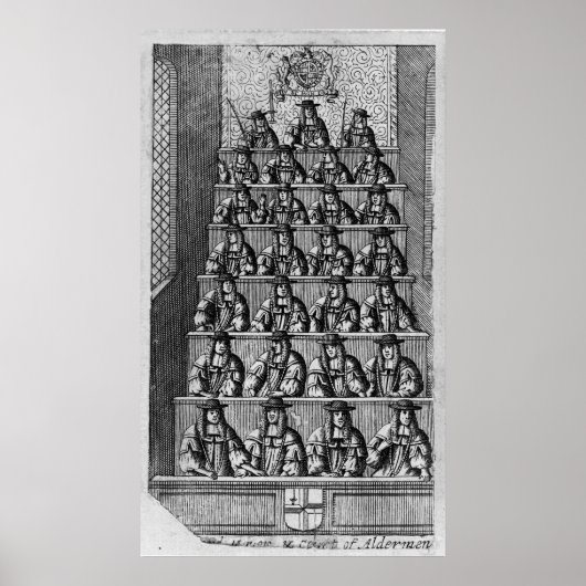 Court of Aldermen, c.1690 Poster (Voorkant)