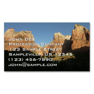 Court of the Patriarchs I in Zion National Park Magnetisch Visitekaartje