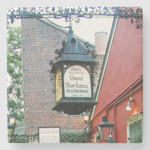 Court of Two Sisters Onderzetter, New Orleans, Stenen Onderzetter