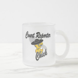 Court Reporter Chick #4 Matglas Koffiemok