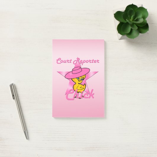 Court Reporter Chick #8 Post-it® Notes (Kantoor)