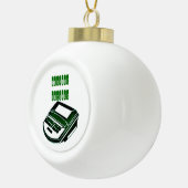 Court Reporter Kerstmis Keramische Bal Ornament (Rechts)