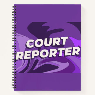 Court Reporter Notebook Notitieboek