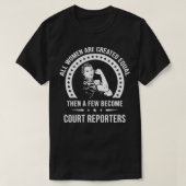 Court Reporter Pullove T-shirt (Design voorkant)