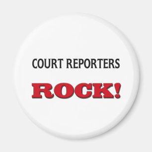 Court Reporters Rock Magneet
