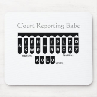 Court Reporting Babe Mousepad Muismat