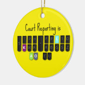 Court Reporting is Cool Steno Keyboard Ornament (Links)