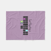 Court Reporting is Cool Steno Keyboard Throw Fleece Deken (Voorkant (Horizontaal))