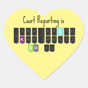 Court Reporting is Cool Steno Toetsenbord Stickers