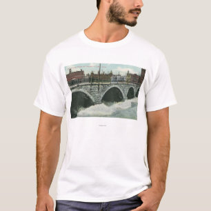 Court Street Bridge en Genesee in High Water T-shirt