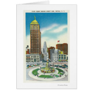 Court Street Uitzicht of Liberty Bank Bldg