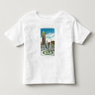 Court Street Uitzicht of Liberty Bank Bldg Kinder Shirts