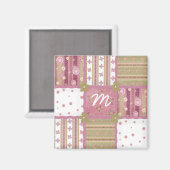 Courtepatchi Chic Coussin Monogrammé Magnet (Recto/Verso)