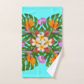 courtepointe hawaïenne contemporaine tropicale (Serviette à main)