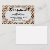 courtepointes couturière carte de visite motif cou (Devant / Derrière)