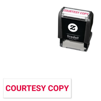 Courtesy Copy-Sjabloon Zelfinktende Stempel