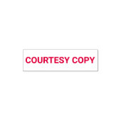 Courtesy Copy-Sjabloon Zelfinktende Stempel (Design)