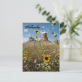 Courthouse and Jail Rock, Nebraska Briefkaart (Staand voorkant)