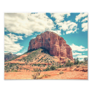 Courthouse Butte - Kleur Fotoafdrukken Foto Afdruk