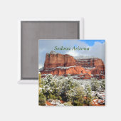 Courthouse Butte, Sedona Arizona Magnet (Recto/Verso)