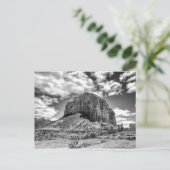 Courthouse Butte - Zwart-wit | BRIEFKAART (Staand voorkant)