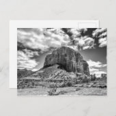 Courthouse Butte - Zwart-wit | BRIEFKAART (Voorkant / Achterkant)