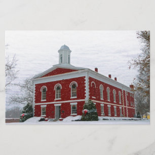 Courthouse Snow Briefpapier
