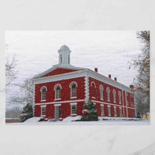 Courthouse Snow Briefpapier (Voorkant)