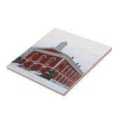 Courthouse Snow Tegeltje (Zijkant)