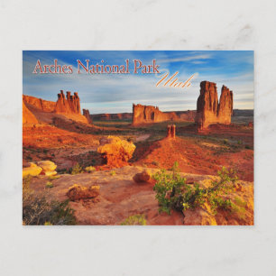 Courthouse Towers in Arches National Park, Utah Briefkaart