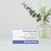 Courtier hypothécaire Carte de visite de code QR (Debout devant)