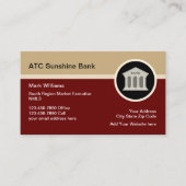 Courtier hypothécaire Cartes de visite de banque (Devant)