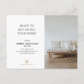 Courtier immobilier Carte postale moderne - MISE À (Dos)