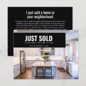 Courtier immobilier Carte postale moderne - VENDU (Devant / Derrière)