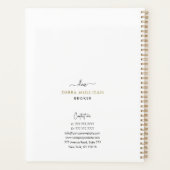 Courtier immobilier planificateur d'agenda classiq (Dos)