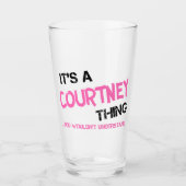 Courtney ding dat je niet zou begrijpen glas (Voorkant)