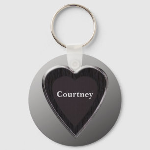 Courtney Heart Keychain door 369MyName