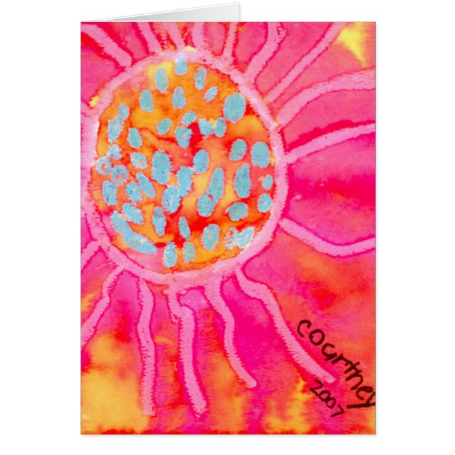 Courtney's Sun Card (Voorkant)
