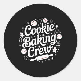 Courtney's Vrouwen Matching Cookie Baking Crew Ronde Sticker