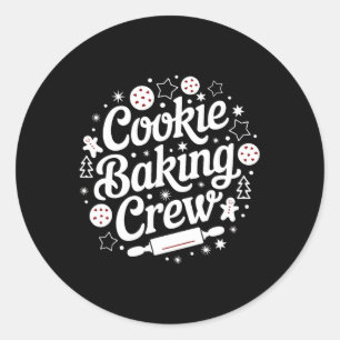 Courtney's Vrouwen Matching Cookie Baking Crew Ronde Sticker