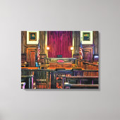 Courtroom Canvas Afdruk (Voorkant)