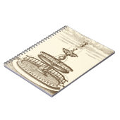 Courtyard-fontein met sierCherub Notitieboek (Linkerzijde)