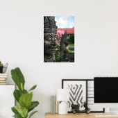 Courtyard Statue Poster (Thuiskantoor)