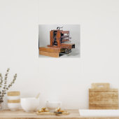 Couseuse', eerste naaimachine, 1830 poster (Keuken)