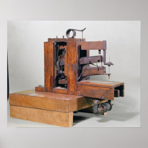 Couseuse', eerste naaimachine, 1830 poster