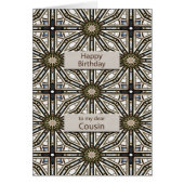 Cousin Anniversaire Mandala Design Abstrait (Devant)