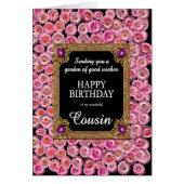 Cousin Anniversaire Rose Daisées (Devant)