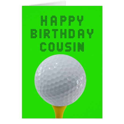 Cousin Birthday Golf (Devant)